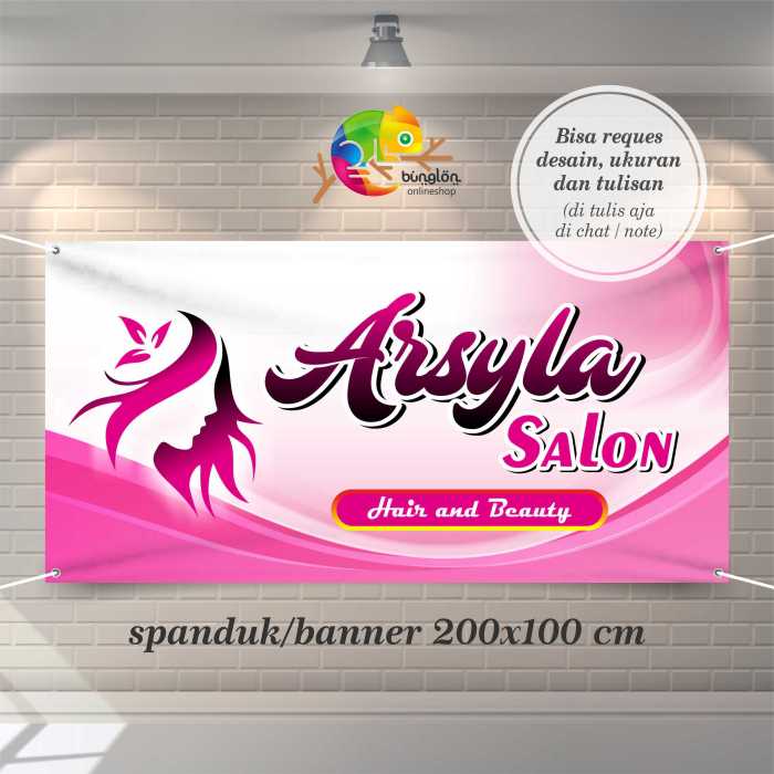 Contoh desain banner simple