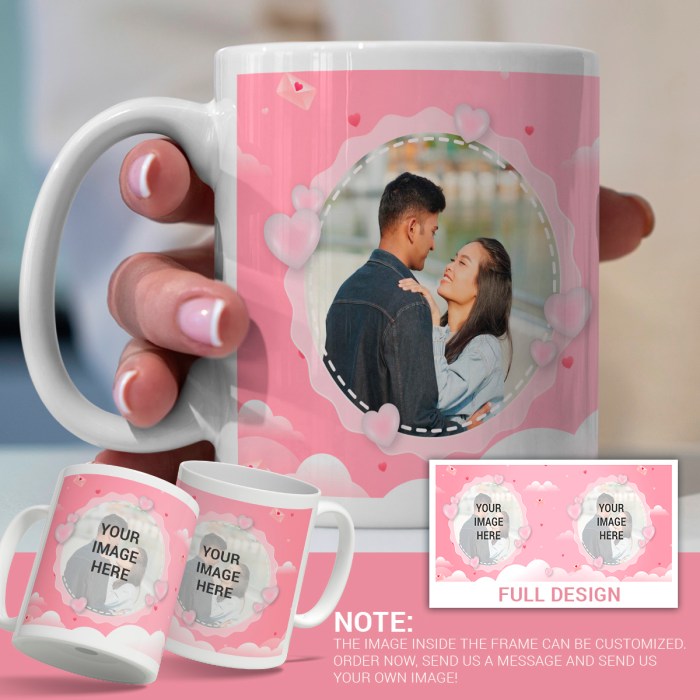 Contoh desain mug wedding