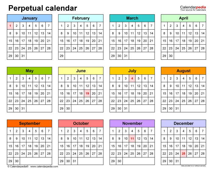 Contoh desain kalender 1 lembar