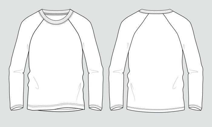 Contoh desain kaos raglan